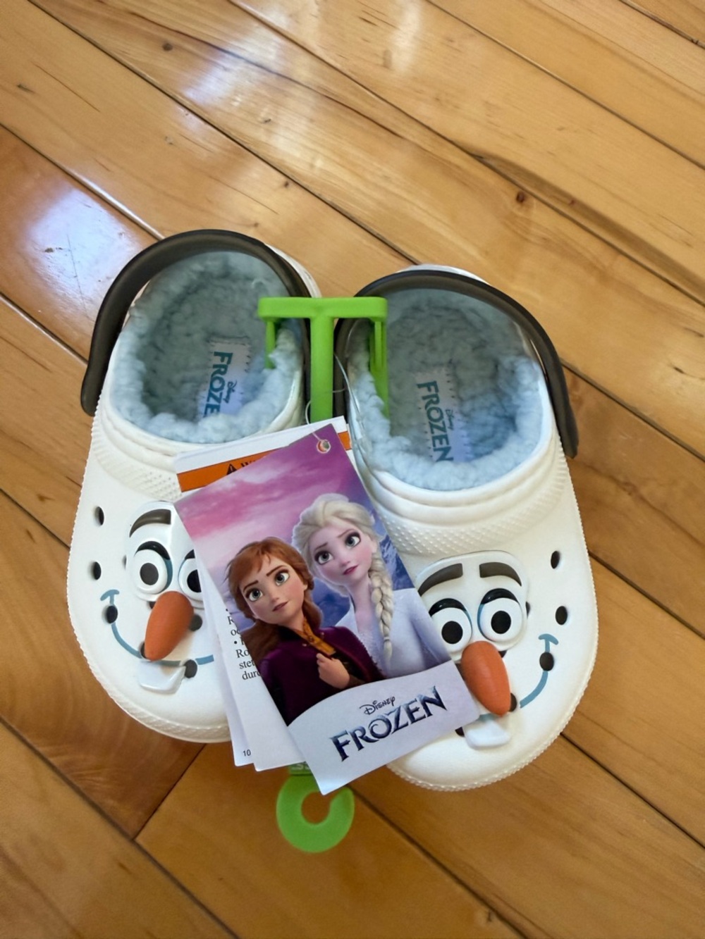 New Frozen Toddler Crocs Anna Elsa Olaf Size C7 Shoes Disney